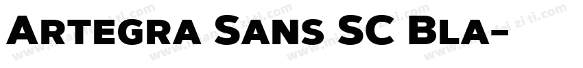 Artegra Sans SC Bla字体转换
